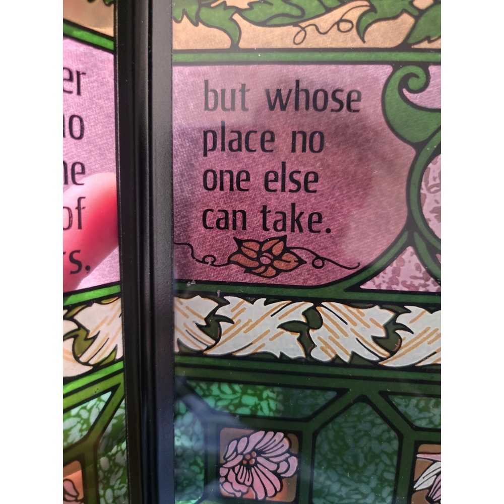 VTG 1977 Seriglass A Mother's Place Glass Folding Panel No 996 Yorkcraft - Picture 5 of 5
